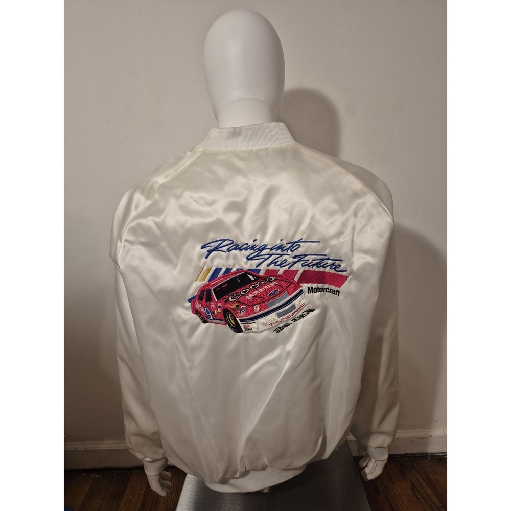 Artisto Jac Men's Nylon Jacket Motorcraft Racing Coors Bill Elliot VTG XL NASCAR